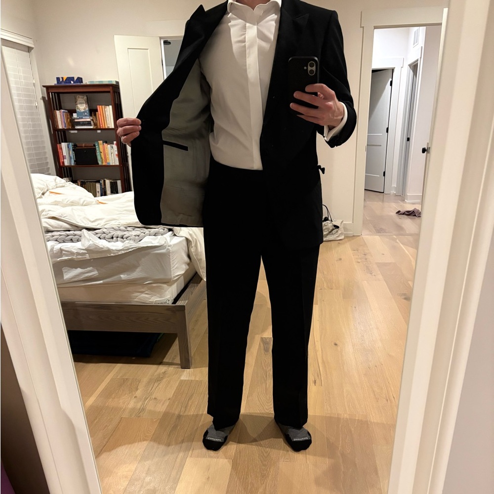 Vintage Men's Black Tuxedo with Pants - Neiman Marcus 40s - Picture 8 of 10
